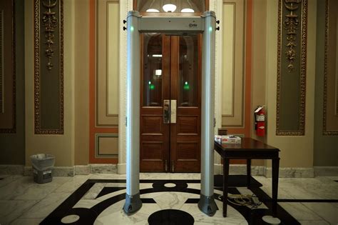 house installs metal detectors|metal detectors in congress today.